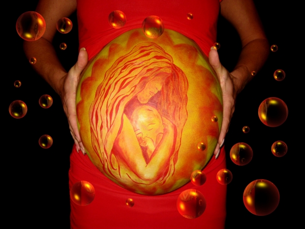 Ben je zwanger bellypaint / buikschildering voor een leuke herinnering
