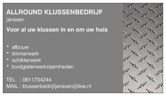 Allround klussenbedrijf Janssen