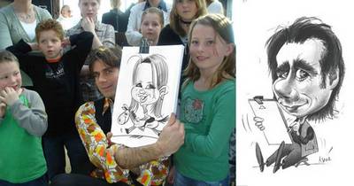 Karikatuurtekenaar & (tafel)goochelaar Rene van Hooren
