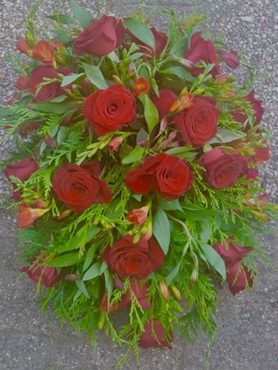 Uitvaartbloemen / Rouwstukken