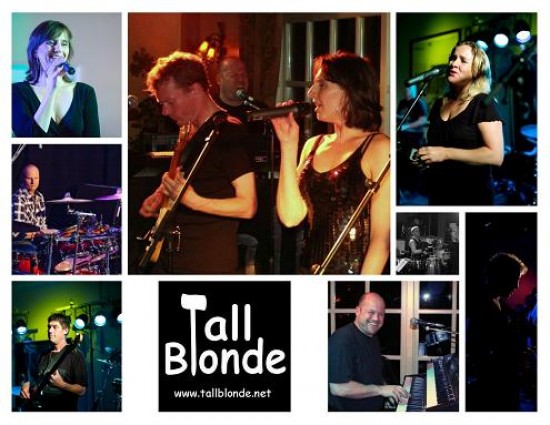 Swingende feestband Tall Blonde