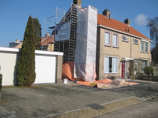 Gevelreiniging uithakken, voegen door w&m uit Alkmaar en regio