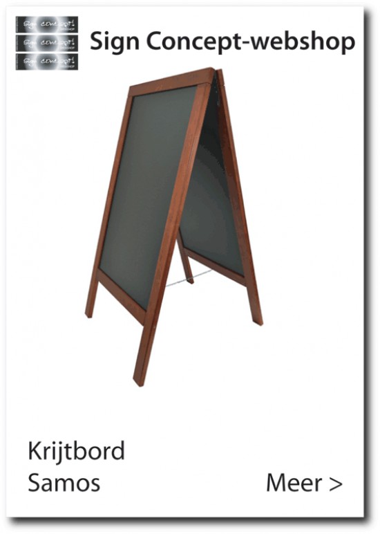 Ruim assortiment krijt (stoep) borden bij Sign Concept