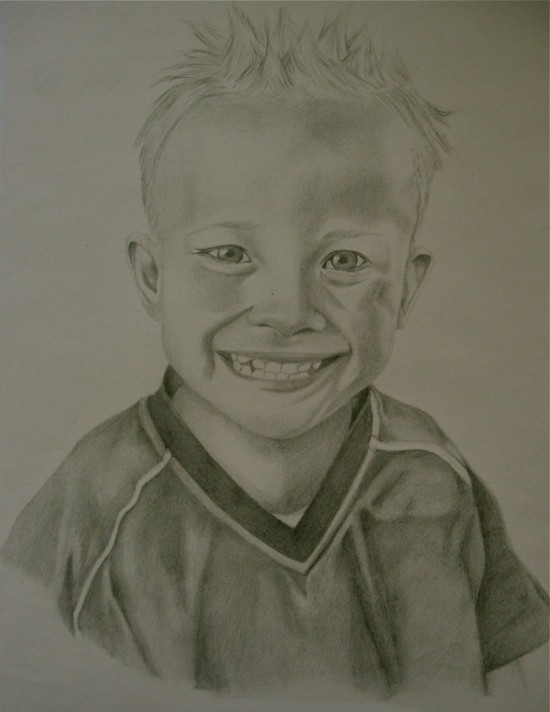 Vakkundige portret tekeningen
