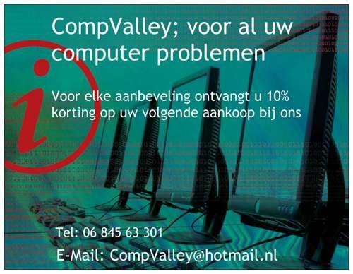 Nooit meer computer problemen bij CompValley